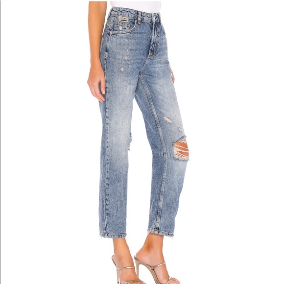 Free People Dakota Straight Leg Jean Indigo - Picture 3 of 14